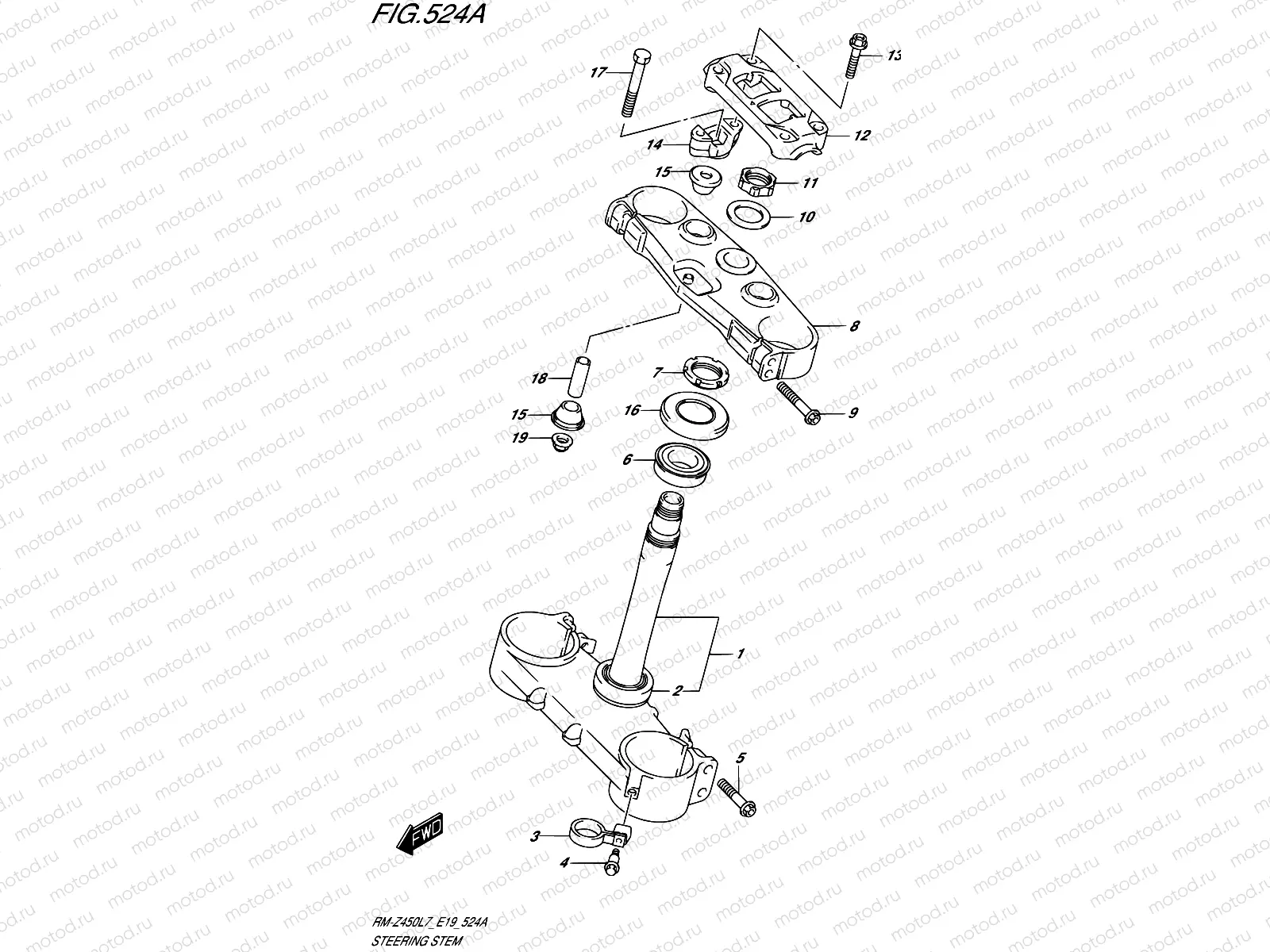 524A - STEERING STEM