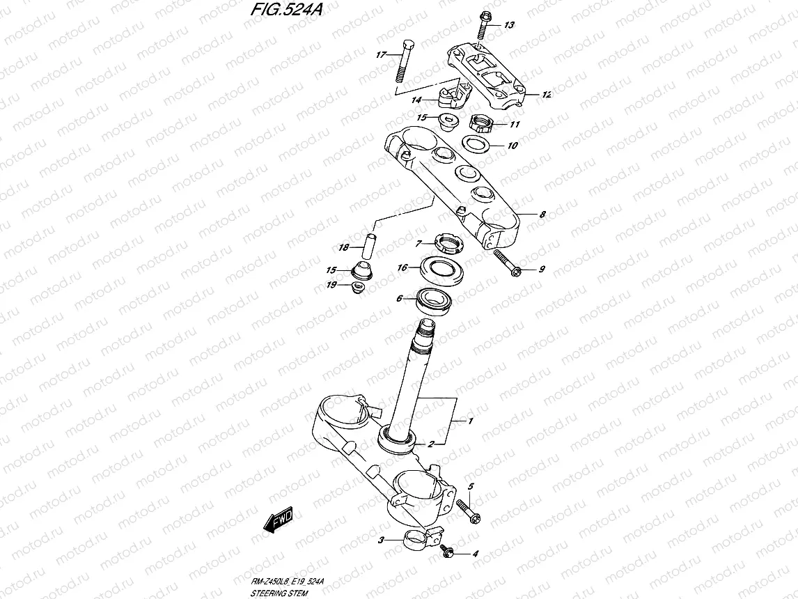 524A - STEERING STEM