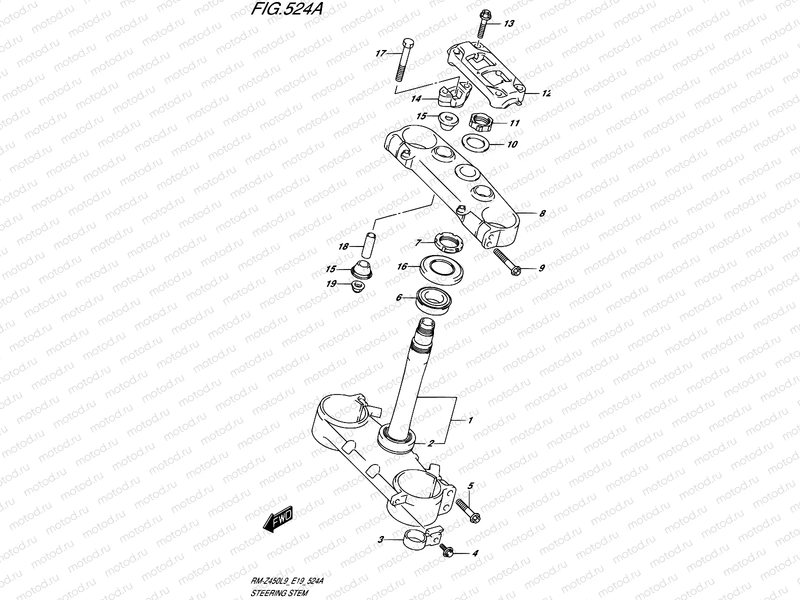 524A - STEERING STEM