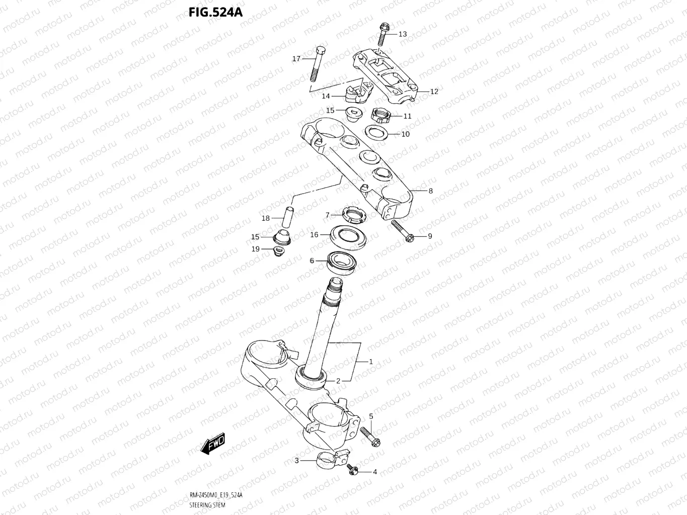 524A - STEERING STEM