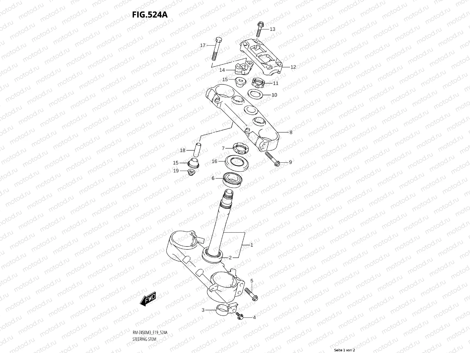 524A - STEERING STEM