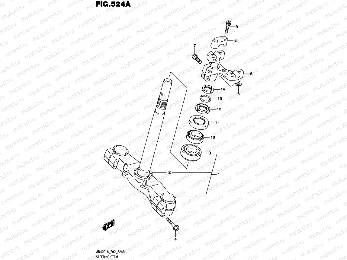 524A - STEERING STEM