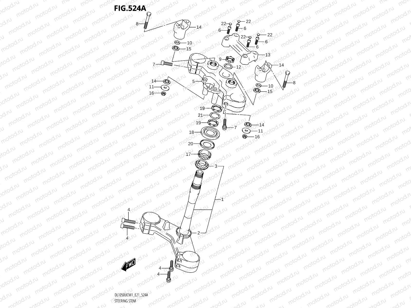 524A - STEERING STEM