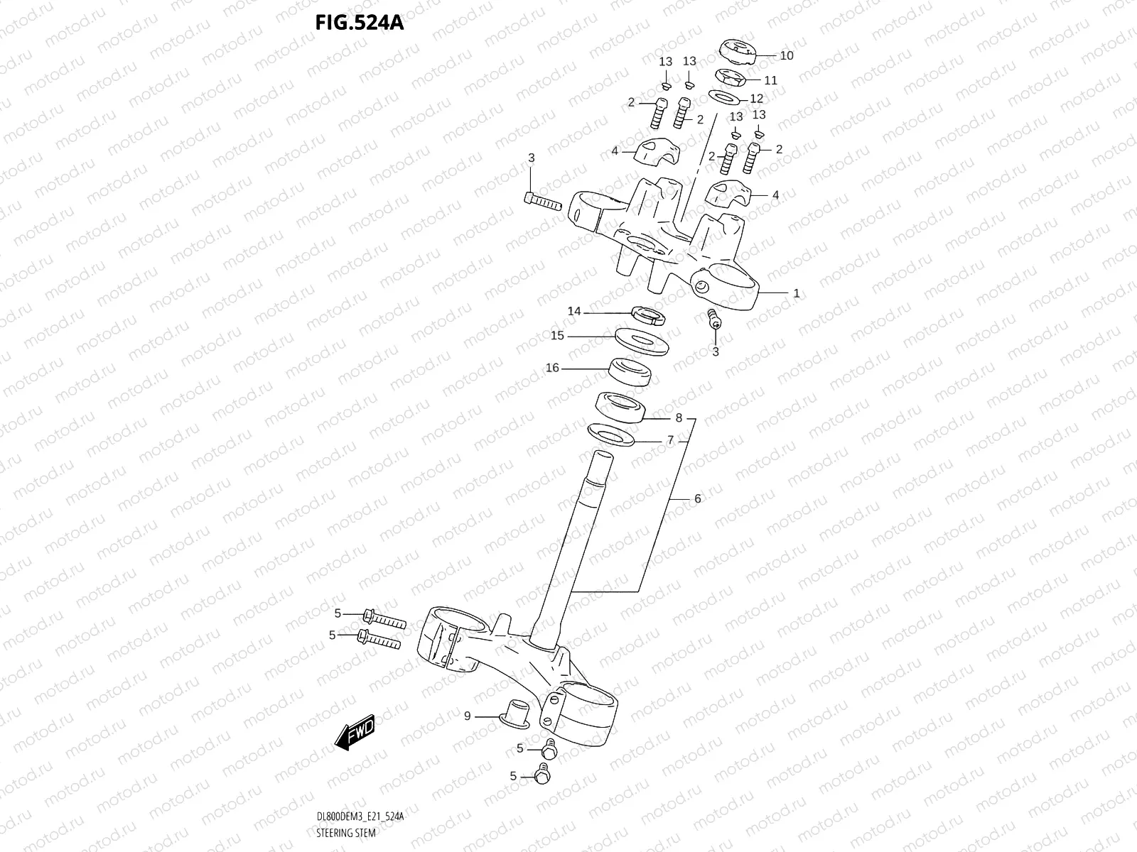 524A - STEERING STEM