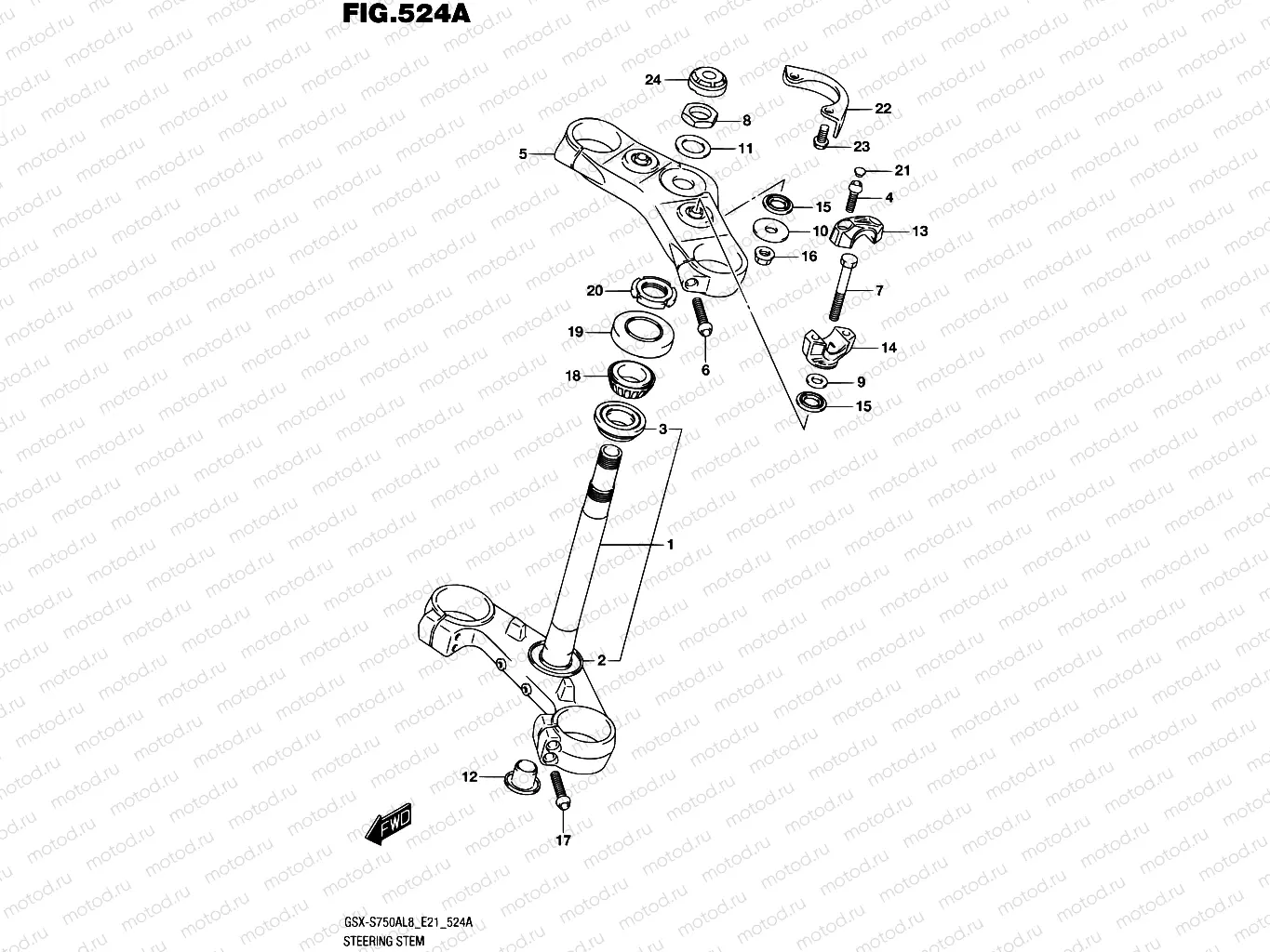 524A - STEERING STEM