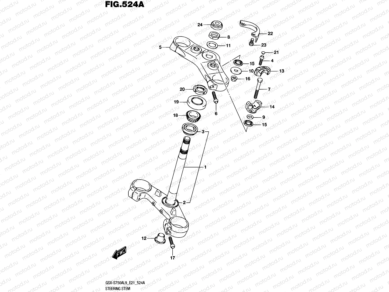 524A - STEERING STEM