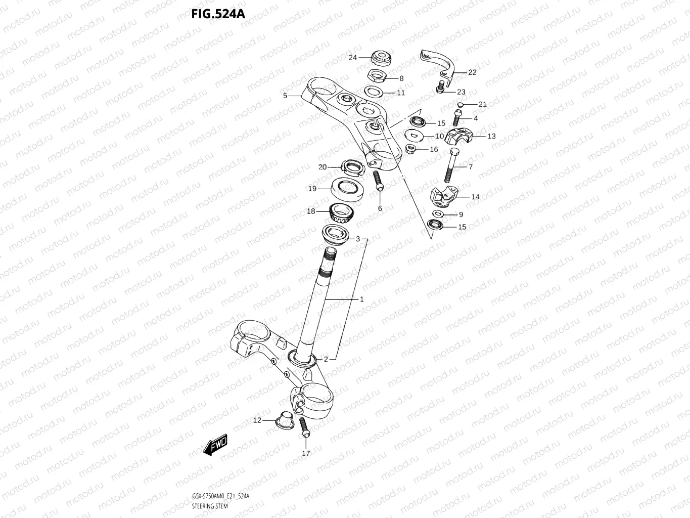 524A - STEERING STEM