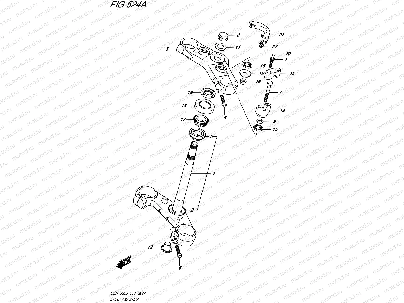 524A - STEERING STEM