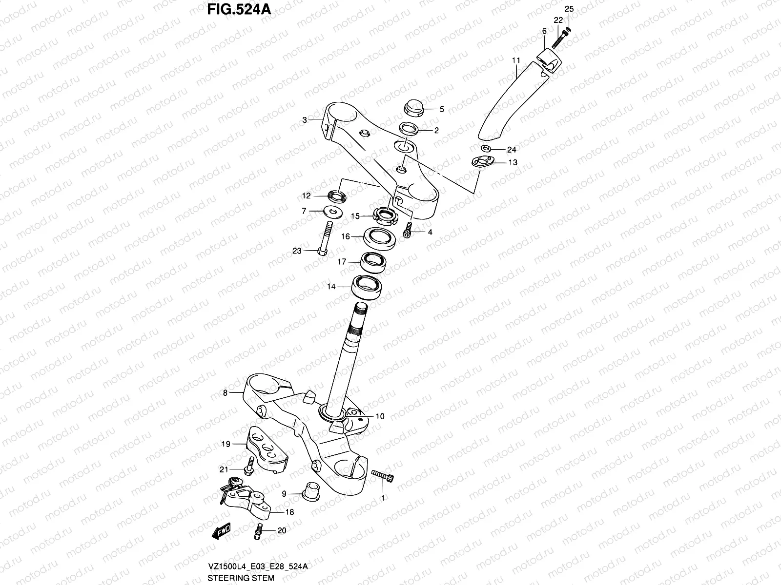 524A - STEERING STEM