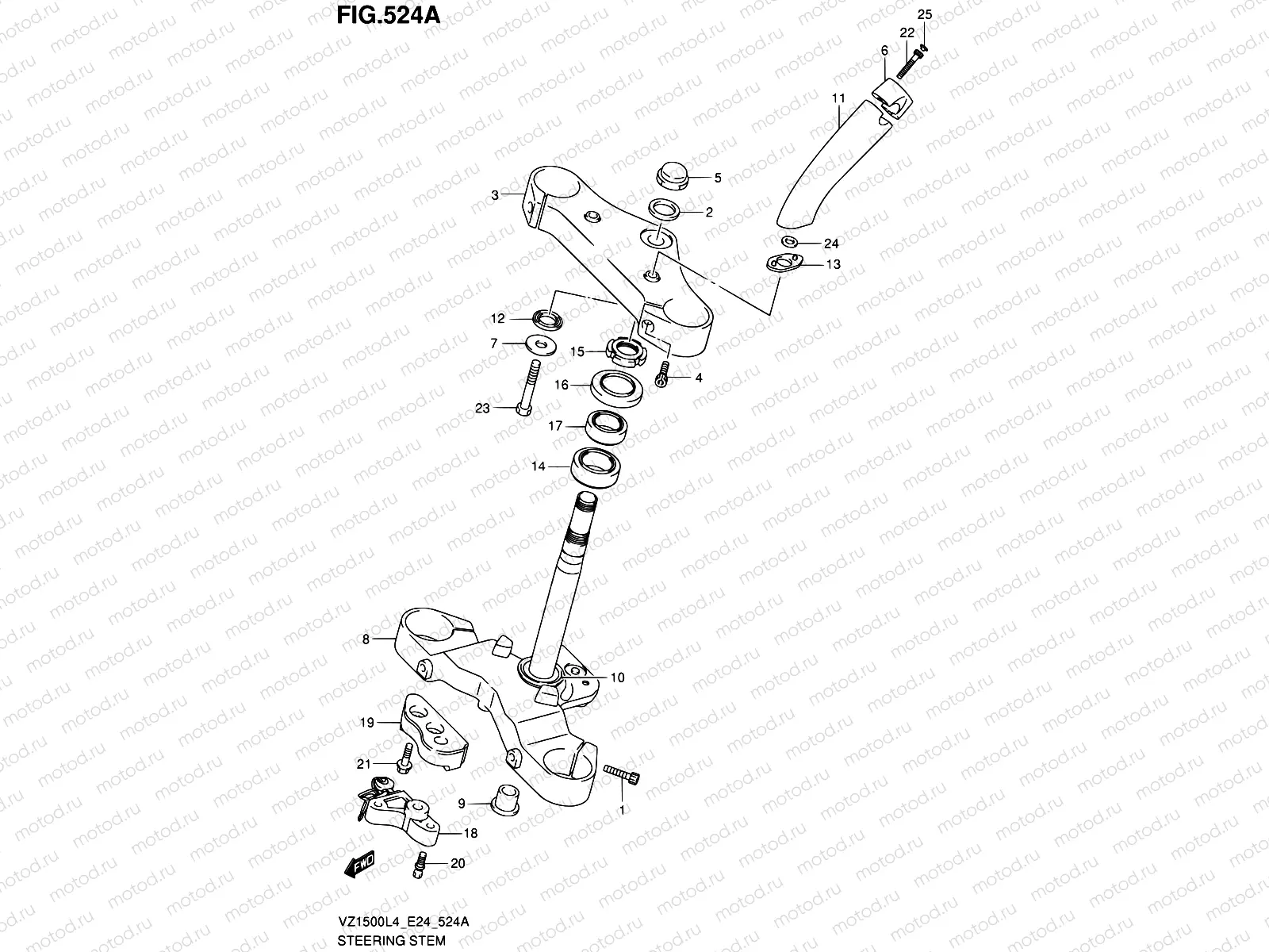 524A - STEERING STEM