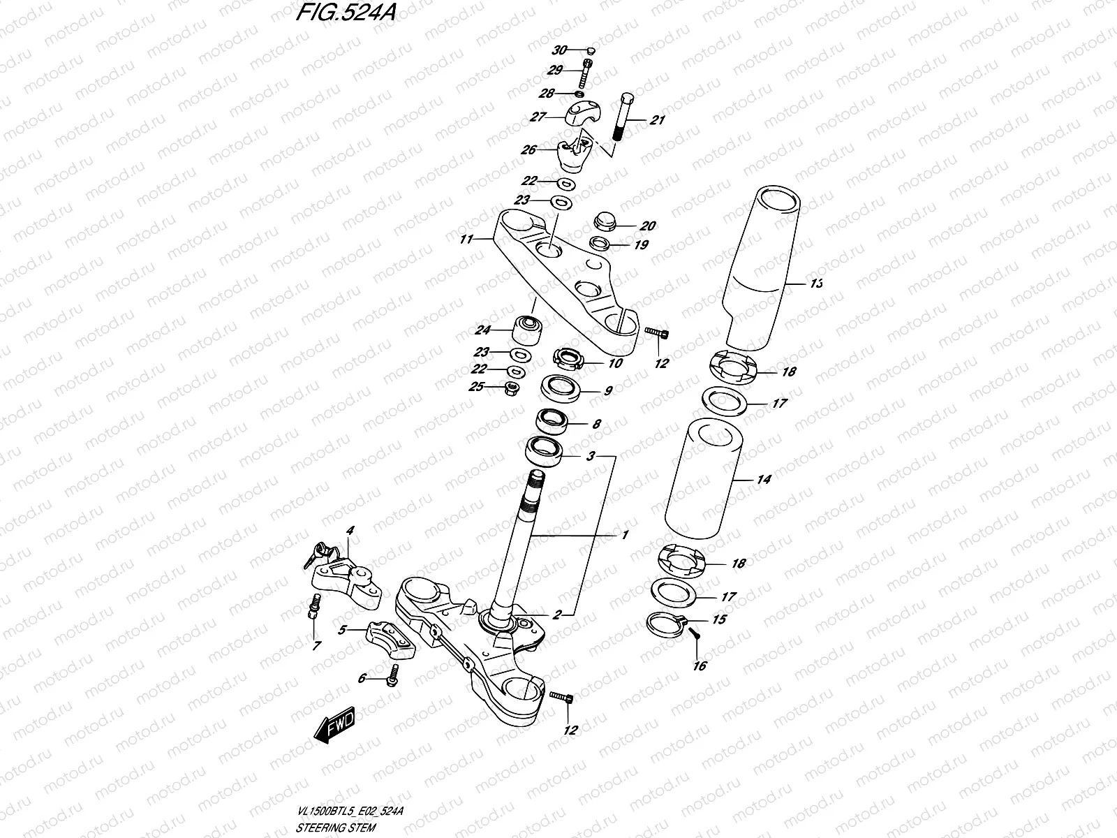 524A - STEERING STEM