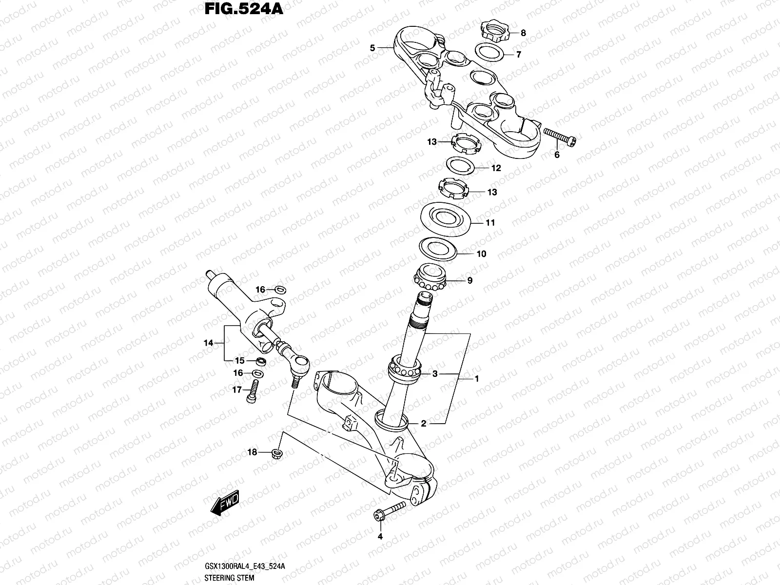 524A - STEERING STEM