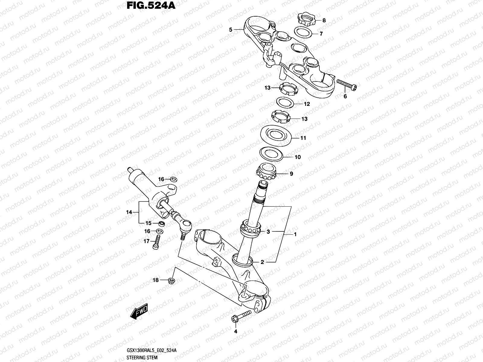 524A - STEERING STEM