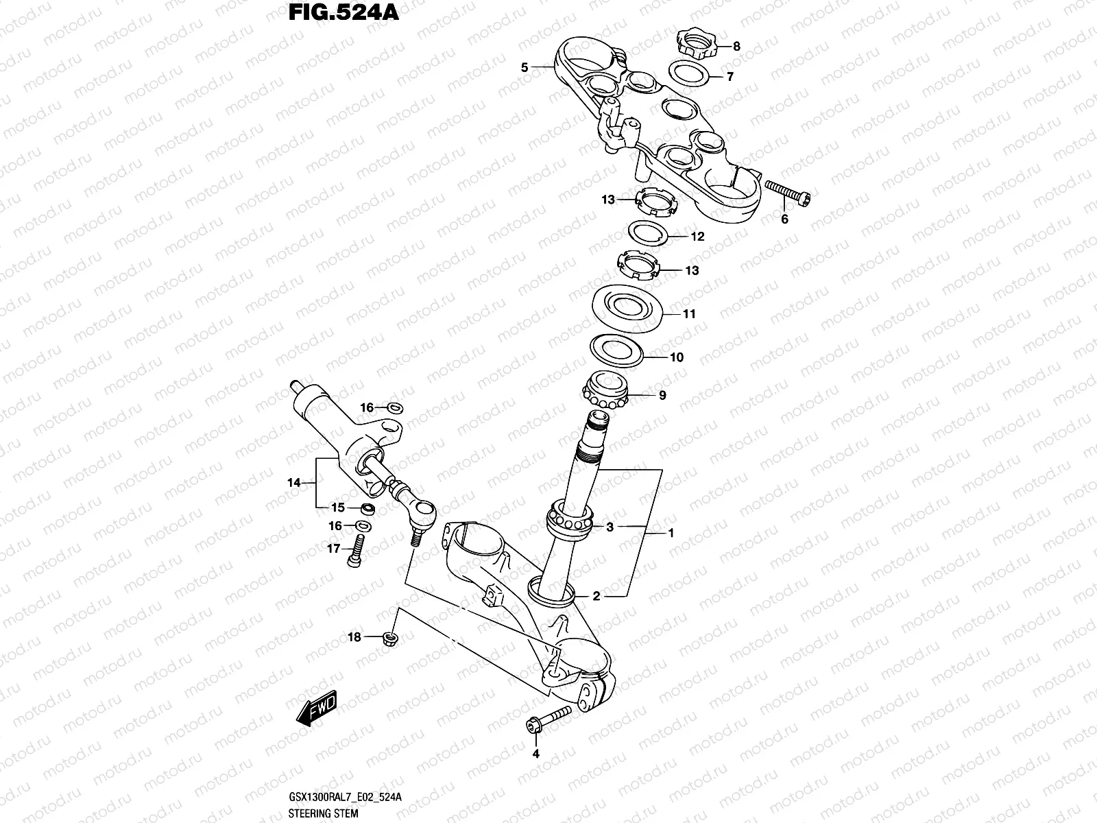 524A - STEERING STEM