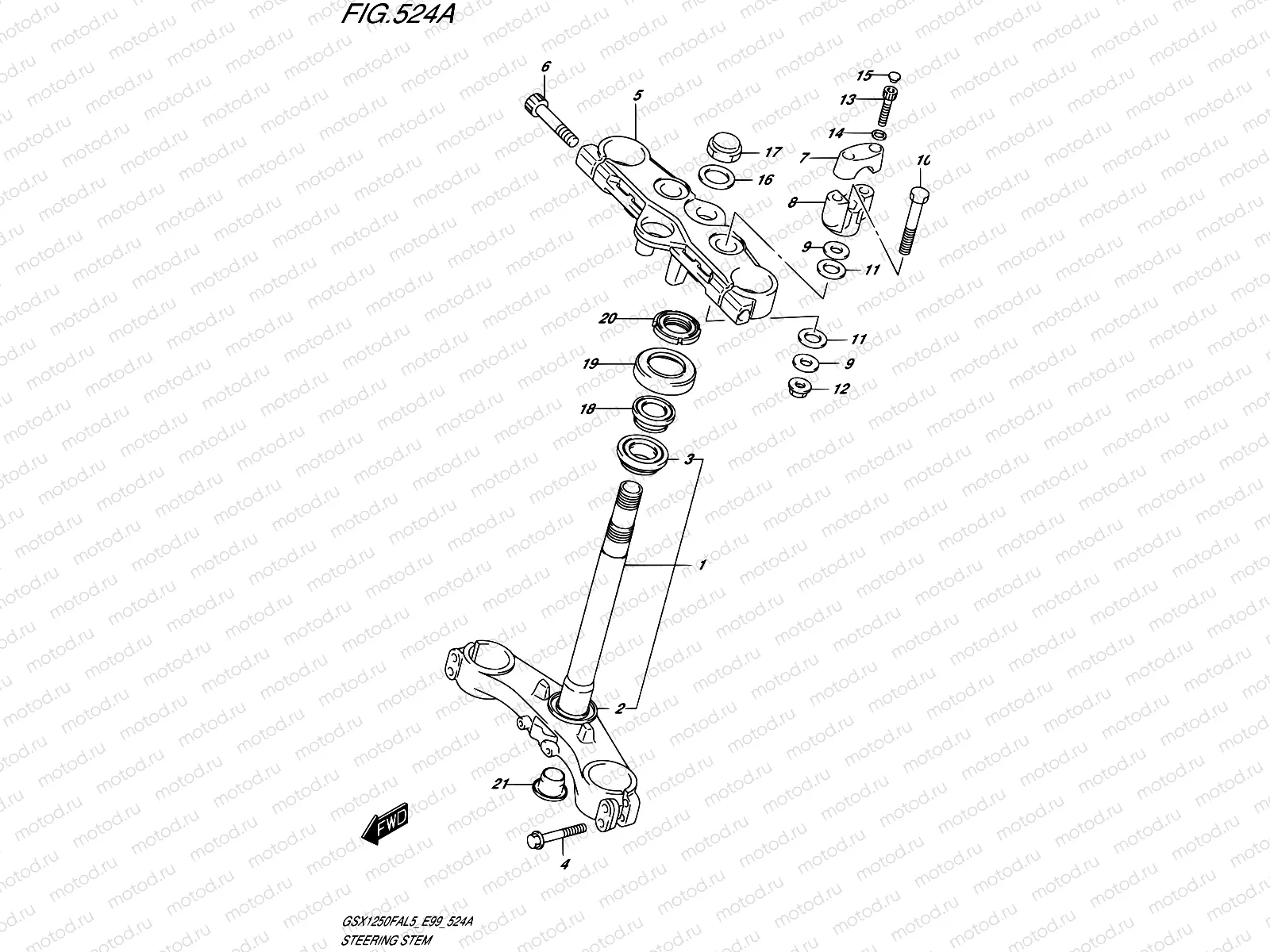 524A - STEERING STEM