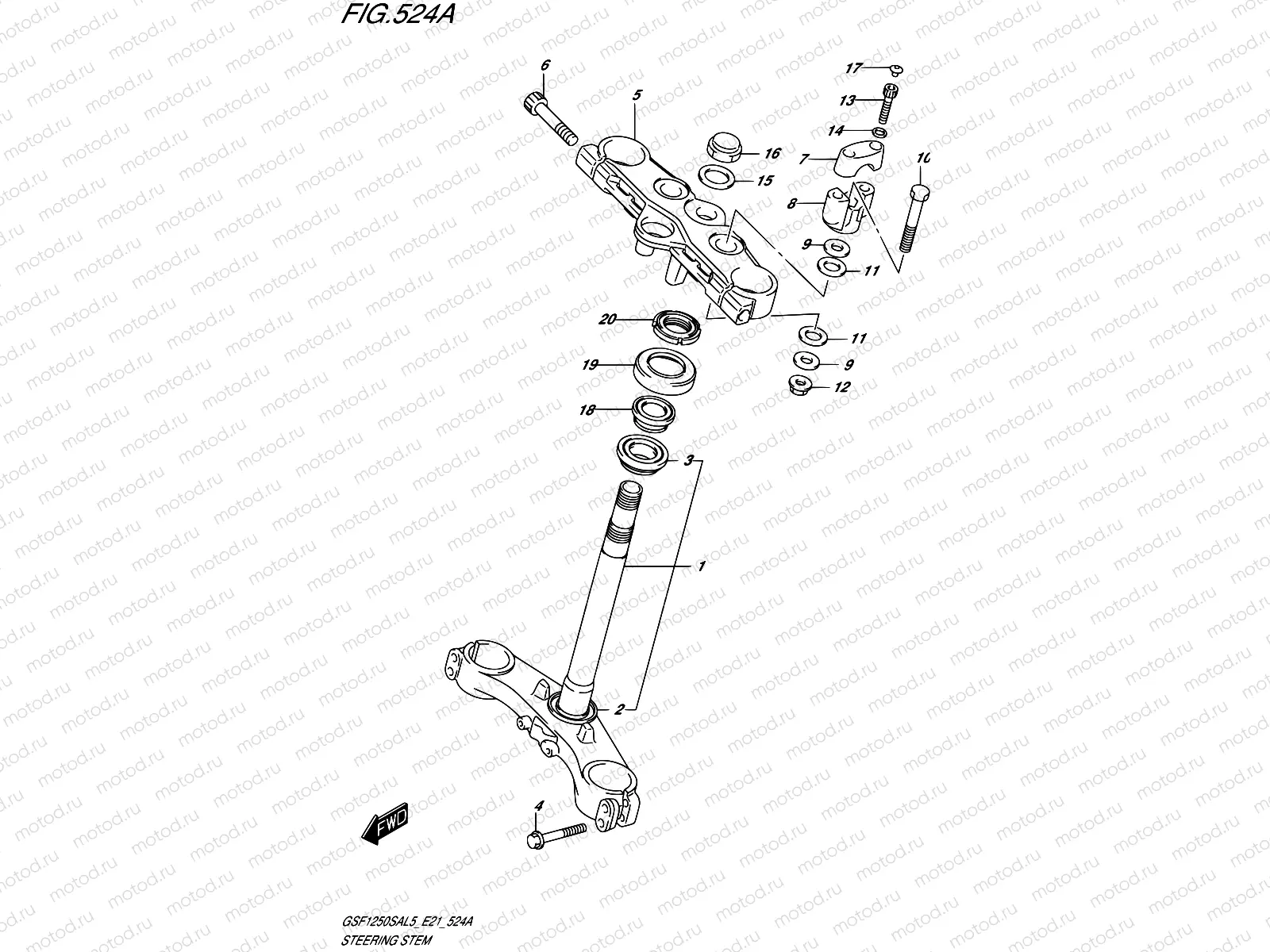 524A - STEERING STEM