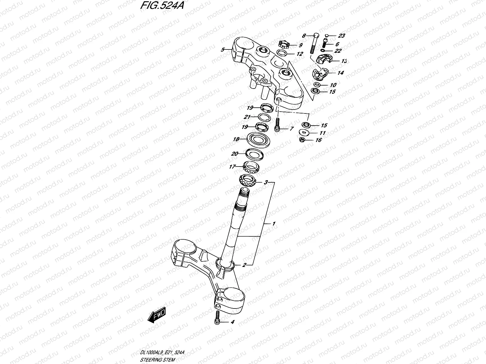 524A - STEERING STEM (DL1000XAL9 E21)