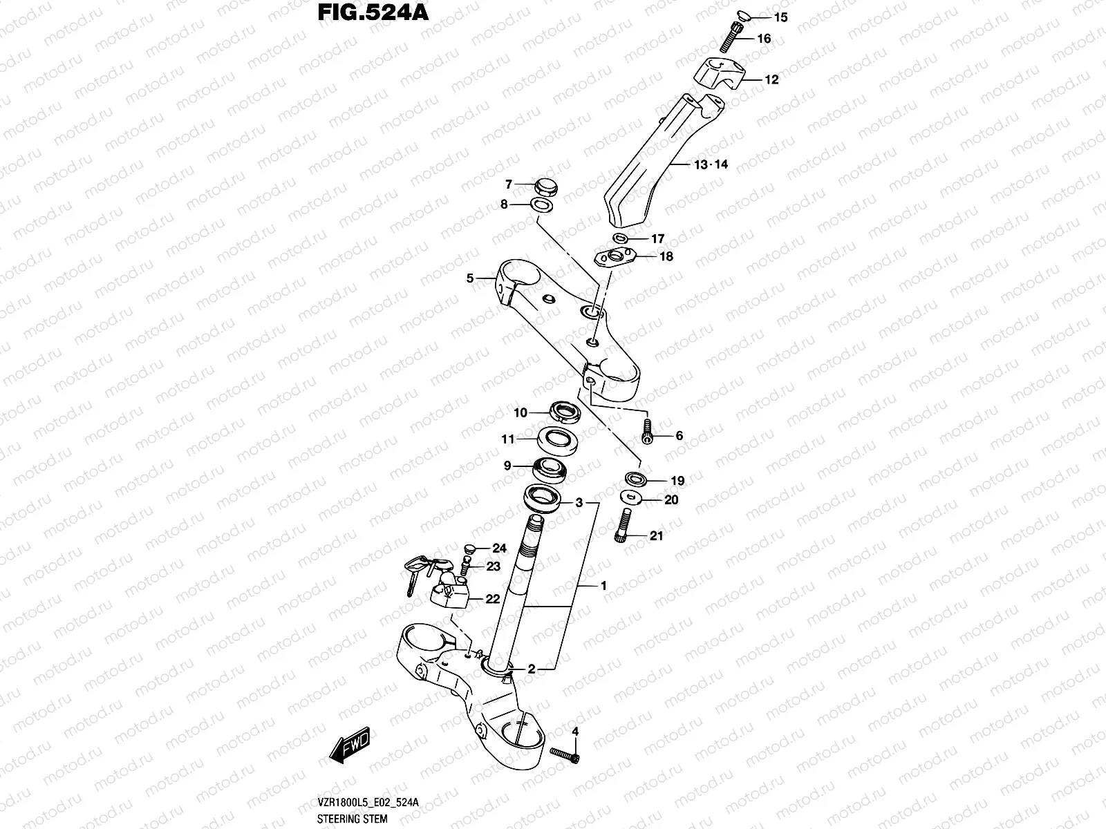 524A - STEERING STEM (VZR1800L5 E02)