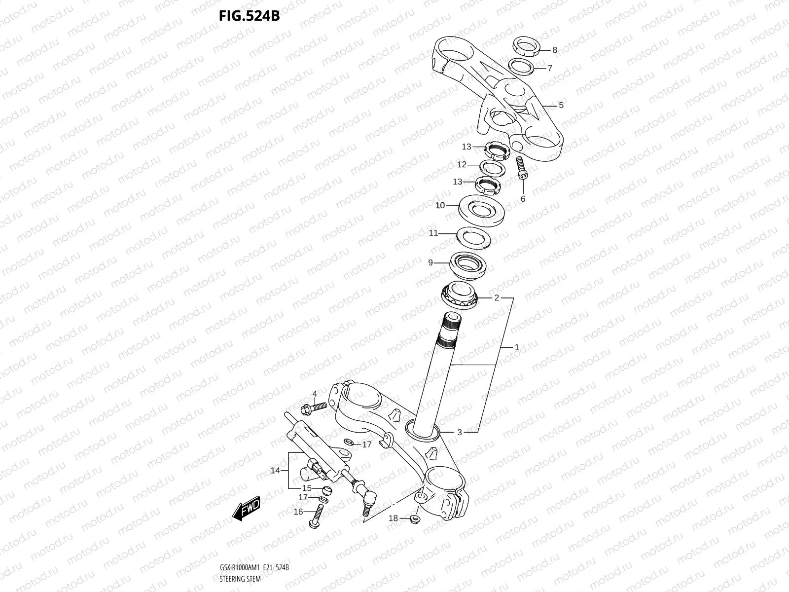 524B - STEERING STEM