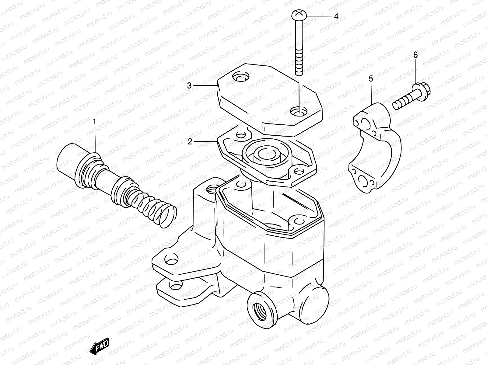 52A - FRONT MASTER CYLINDER (MODEL M/N/R)