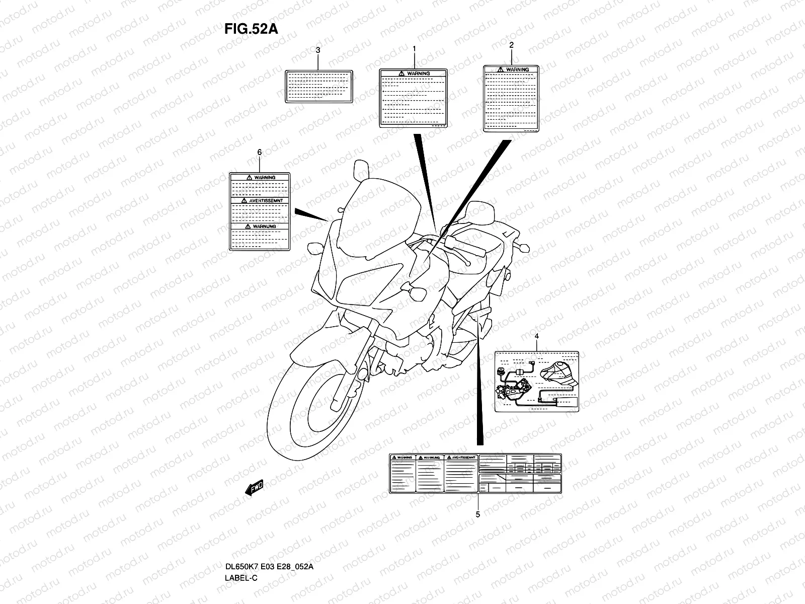 52A - LABEL (MODEL K8/K9/L0)