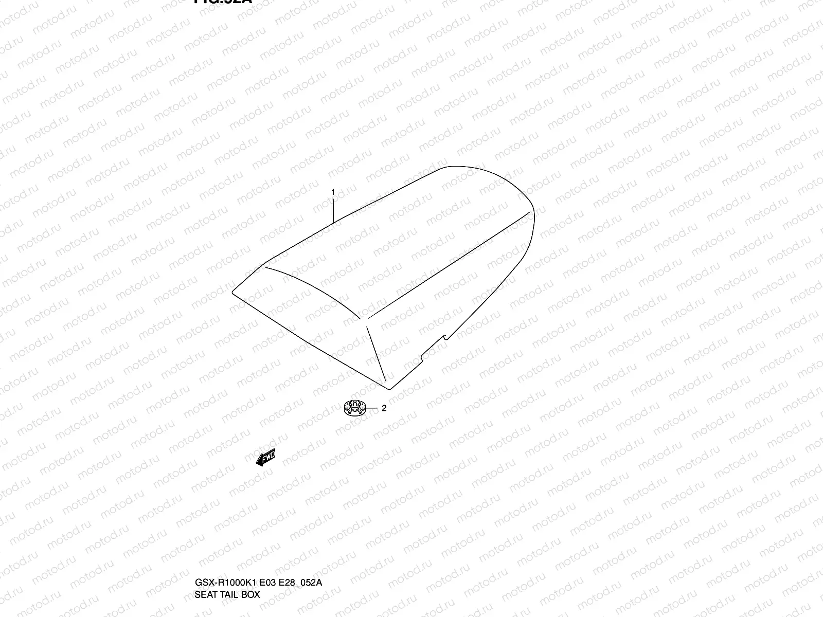 52A - SEAT TAIL BOX (GSX-R1000K2)