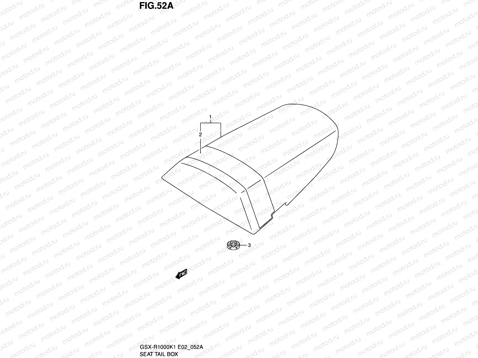 52A - SEAT TAIL BOX (GSX-R1000K2)