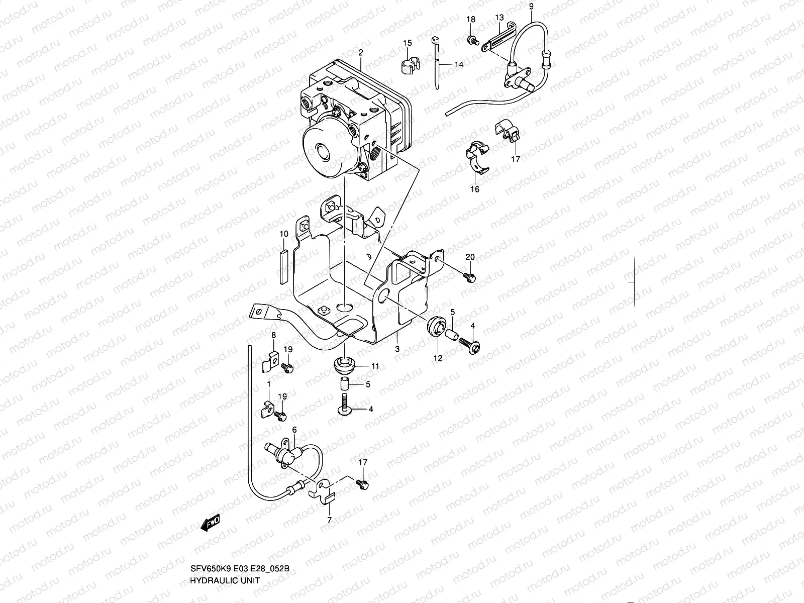 52B - HYDRAULIC UNIT(SFV650AL0)