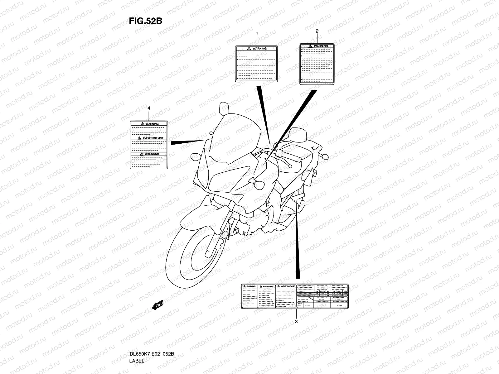 52B - LABEL (MODEL L0)