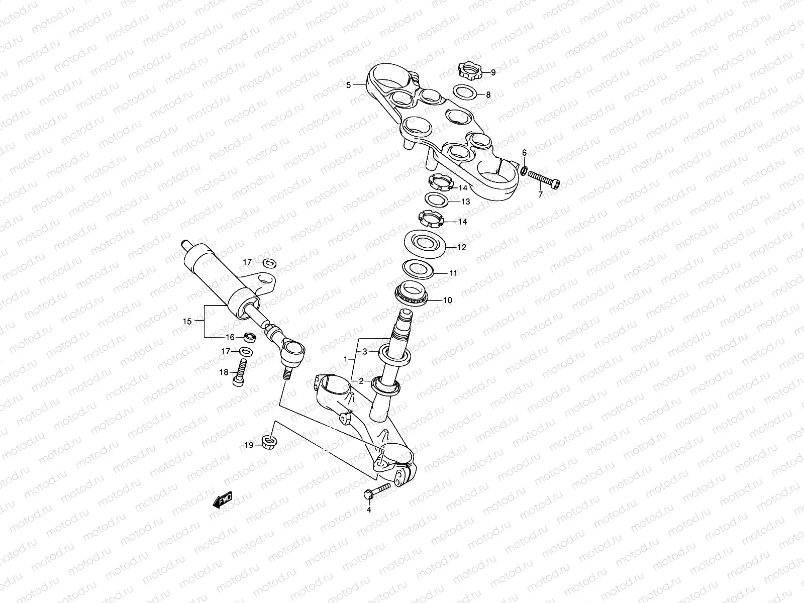 53 - BRACKET/STEERING DAMPER