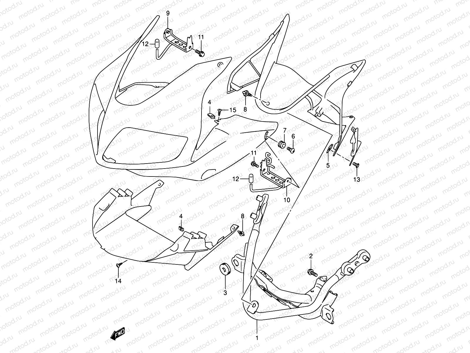 53 - COWLING INSTALLATION PARTS (WITH COWLING)