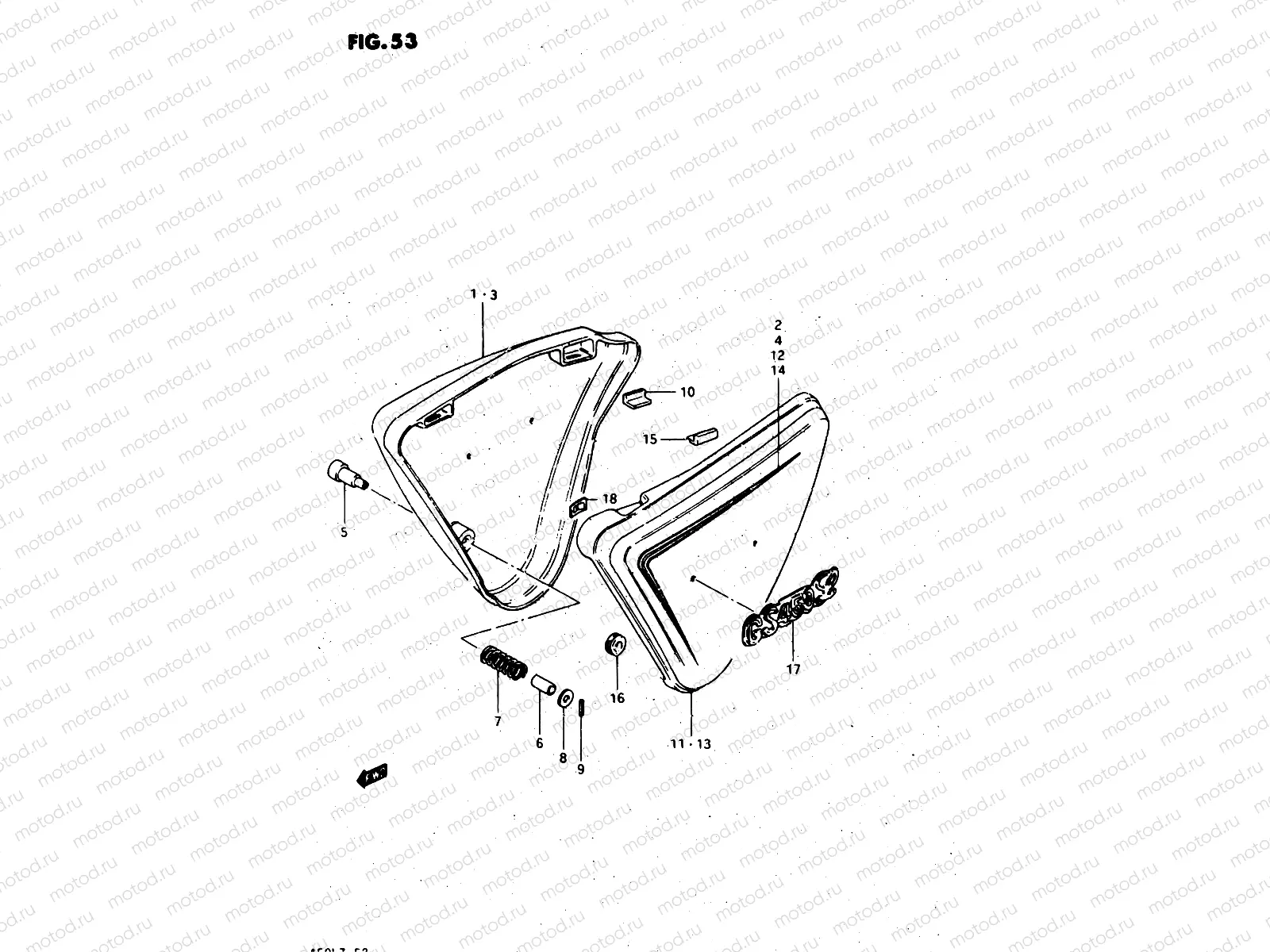 53 - FRAME COVER (MODEL Z)