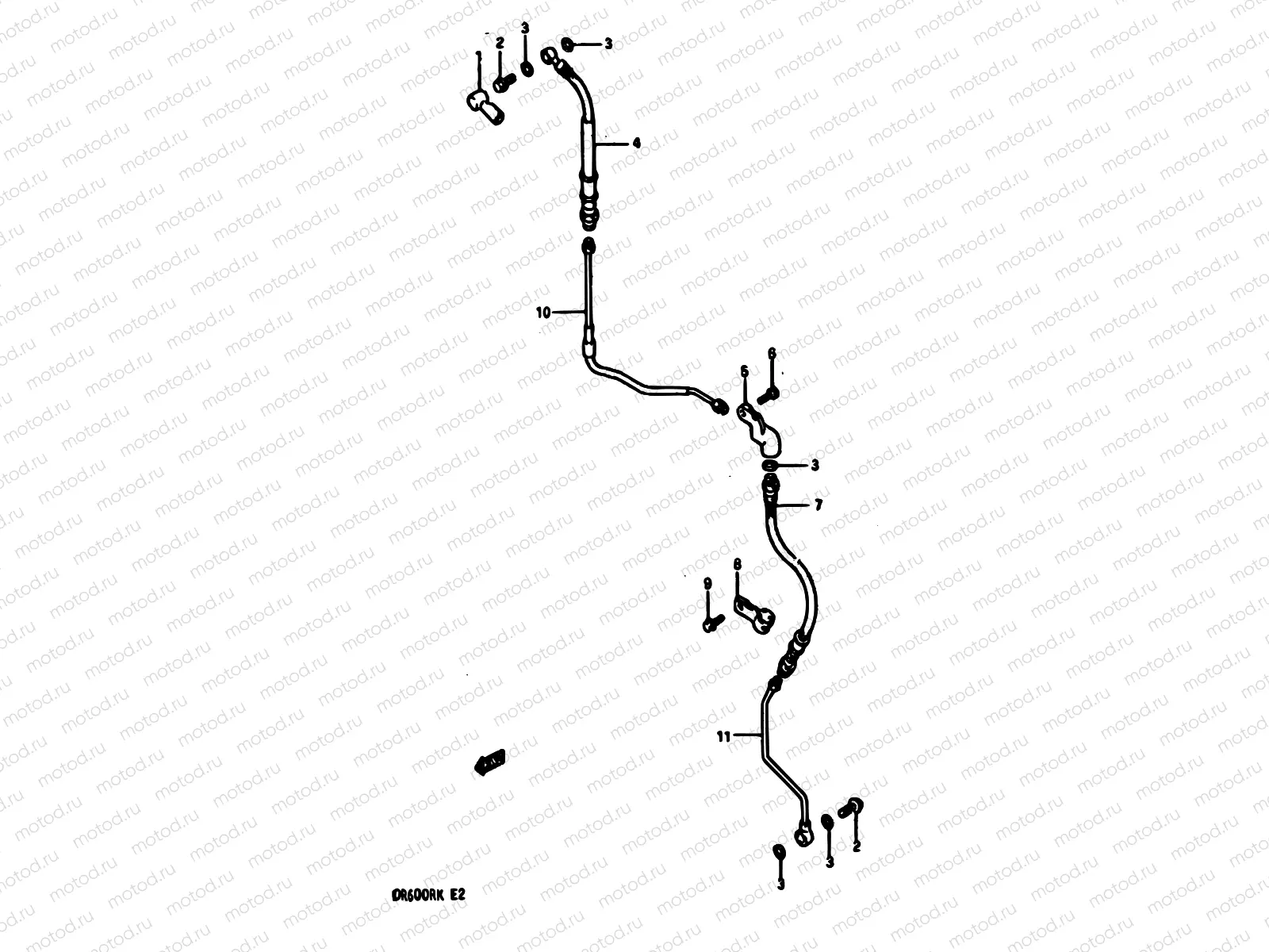 53 - FRONT BRAKE HOSE