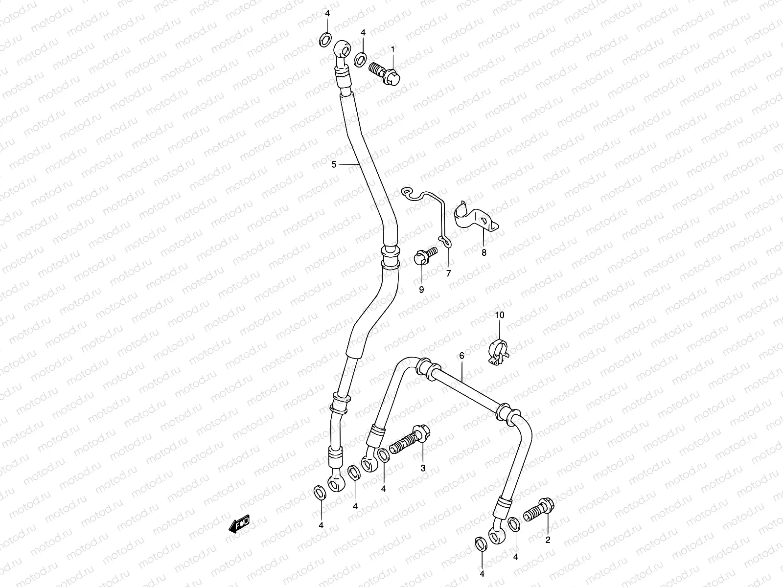 53 - FRONT BRAKE HOSE