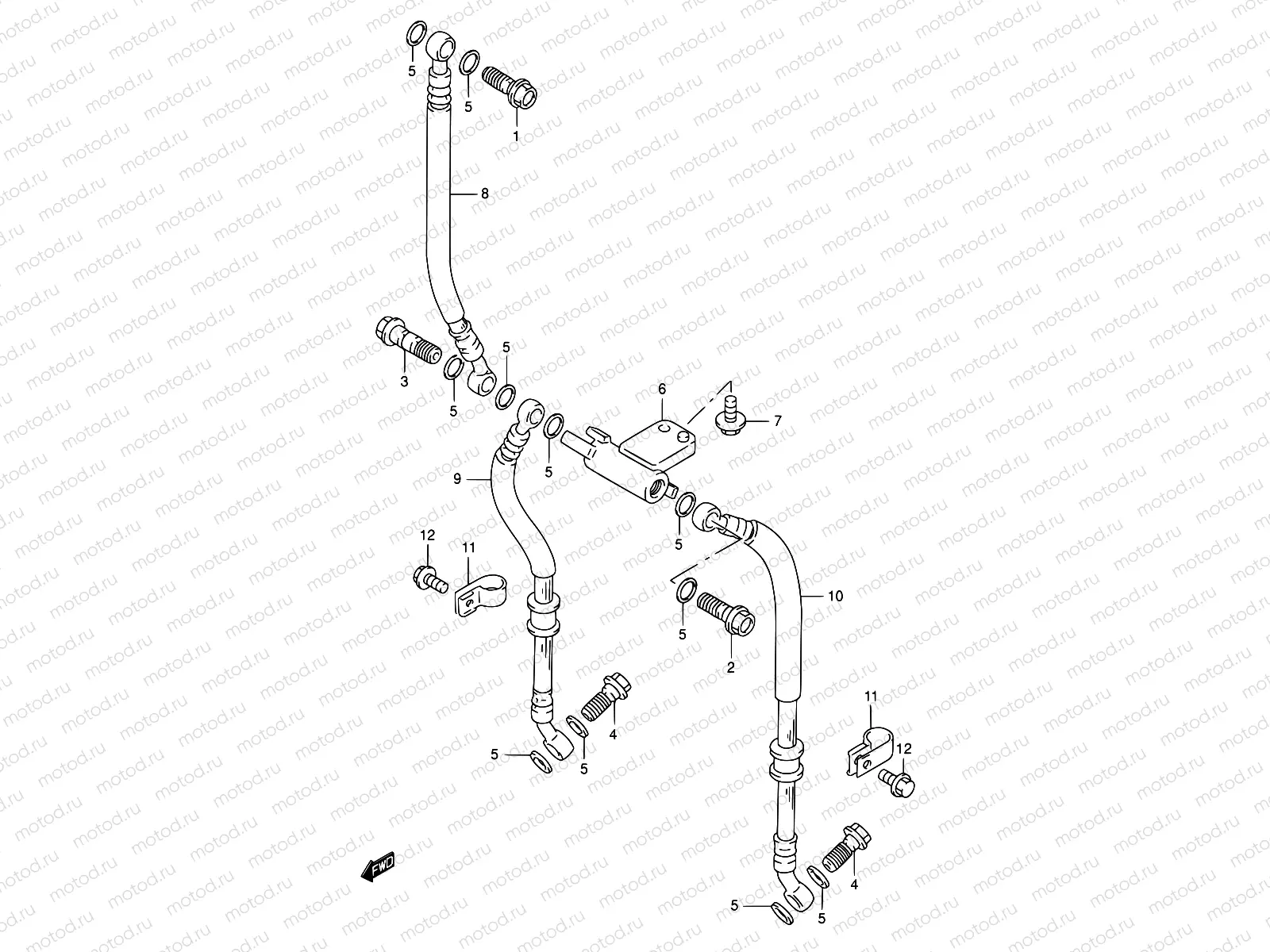 53 - FRONT BRAKE HOSE