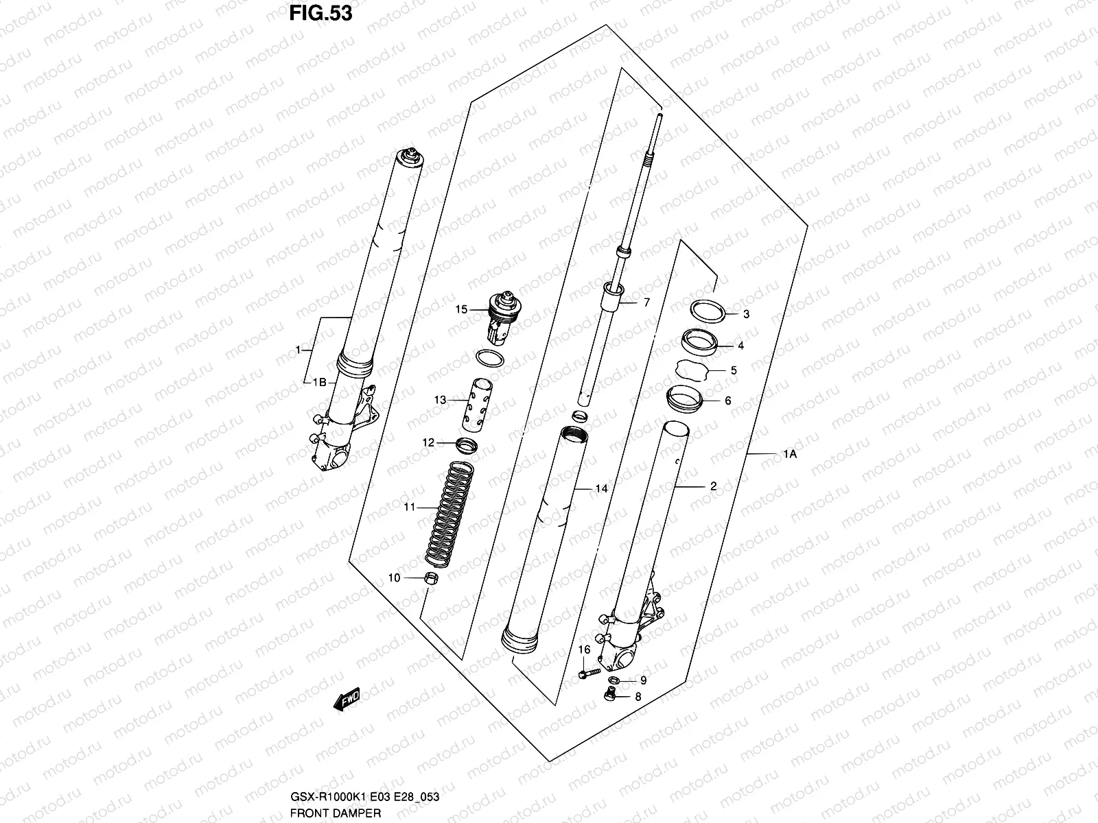 53 - FRONT DAMPER