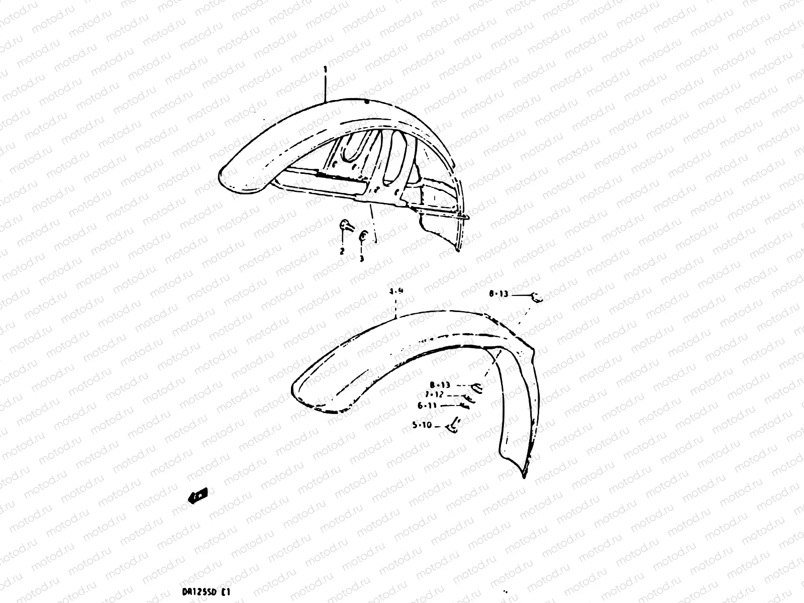 53 - FRONT FENDER