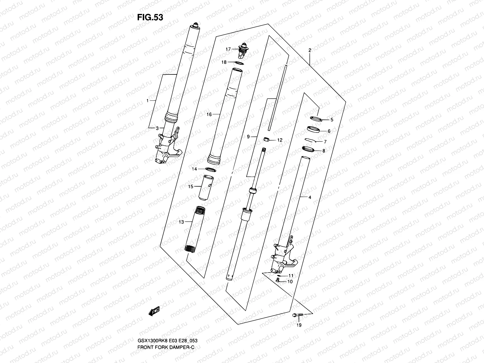 53 - FRONT FORK DAMPER