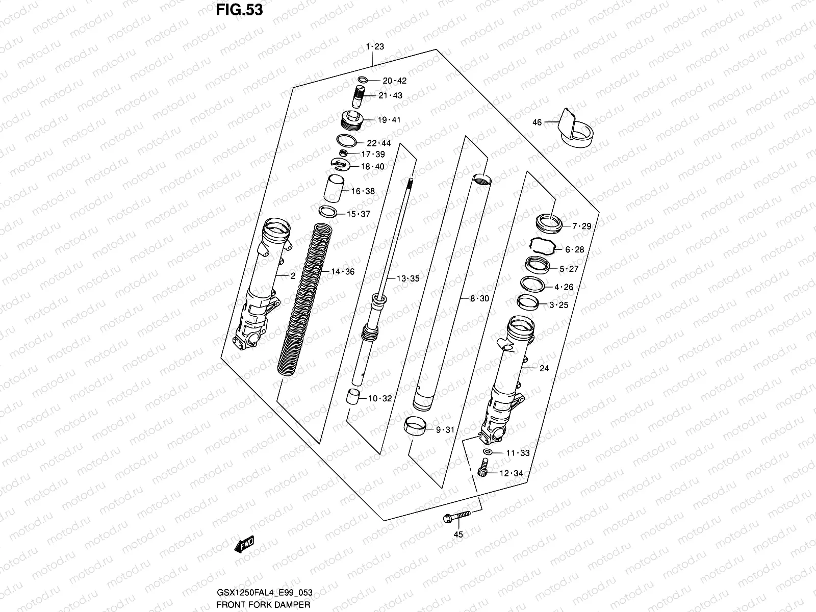 53 - FRONT FORK DAMPER