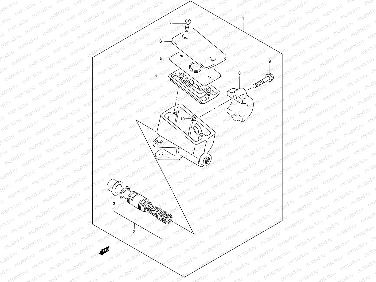 53 - FRONT MASTER CYLINDER