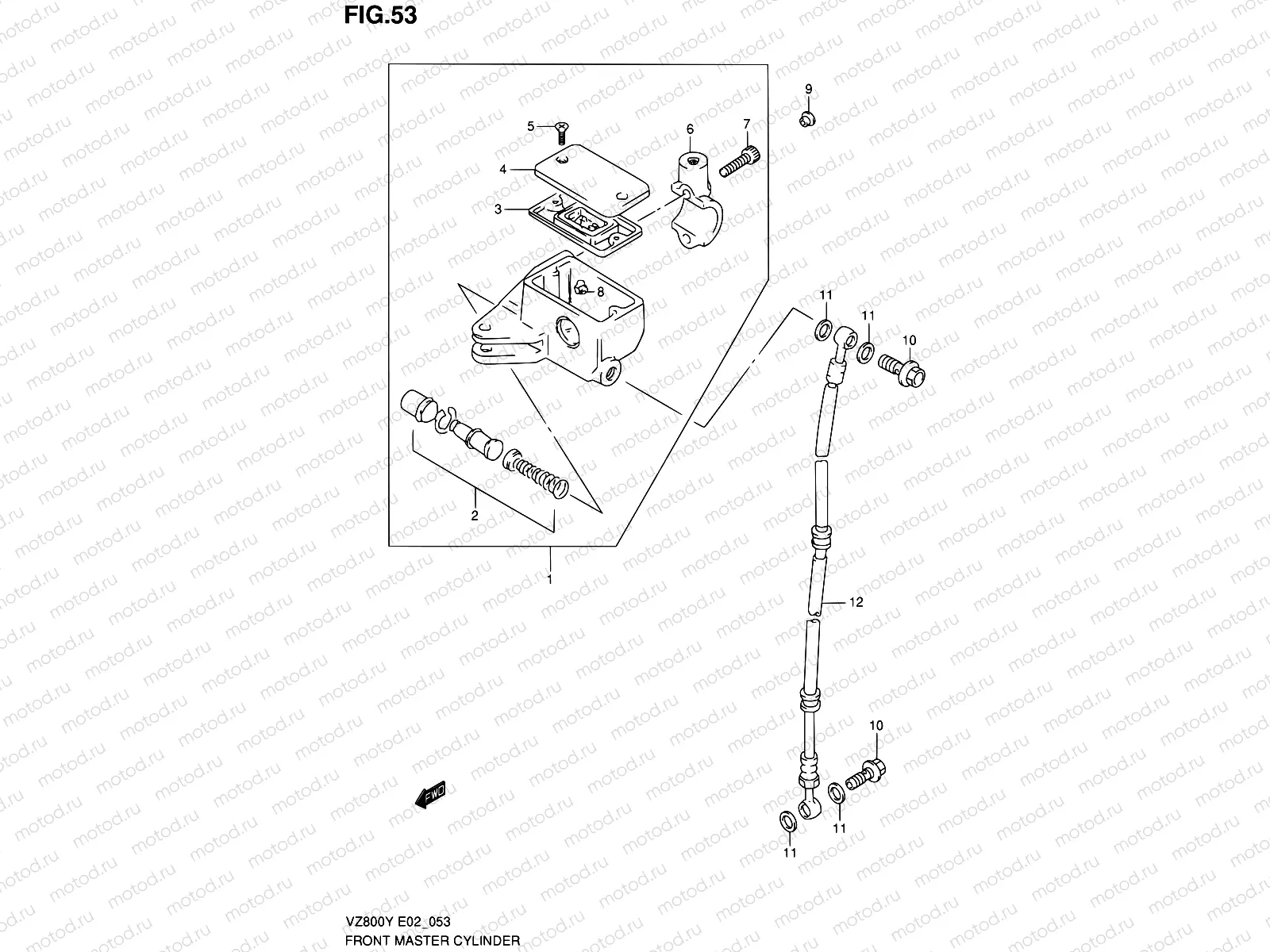 53 - FRONT MASTER CYLINDER