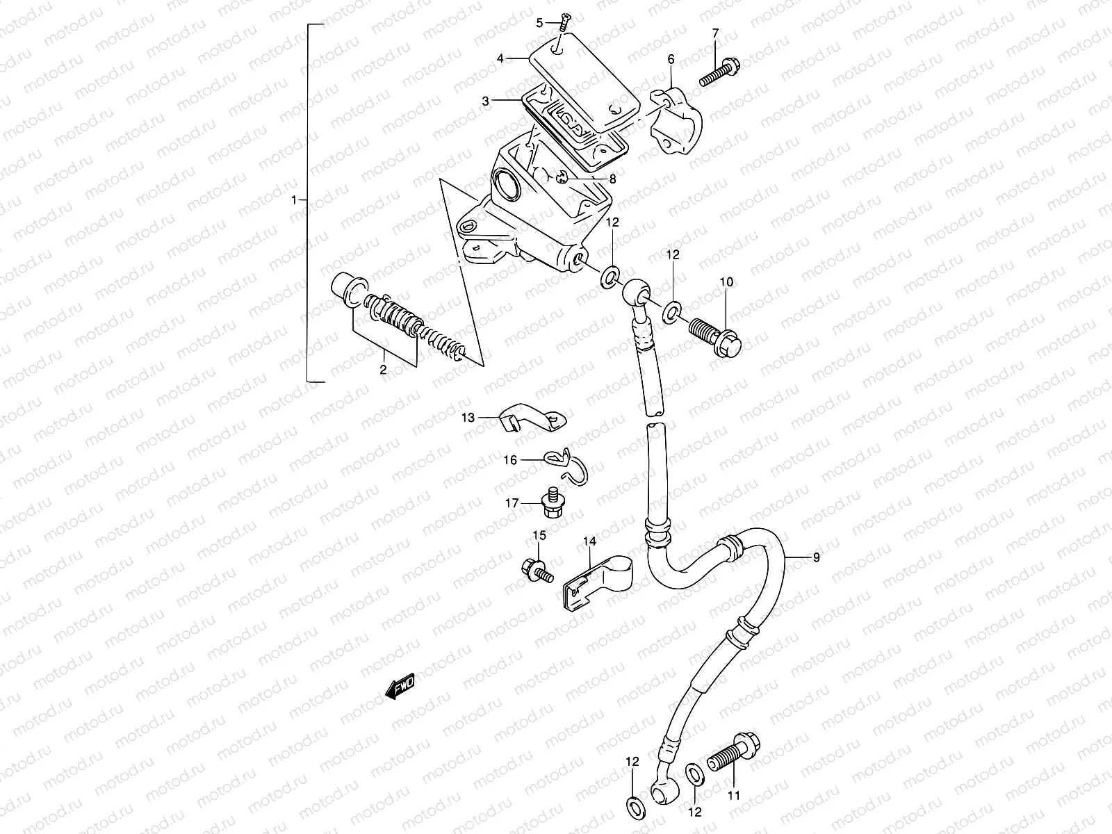53 - FRONT MASTER CYLINDER (MODEL M)