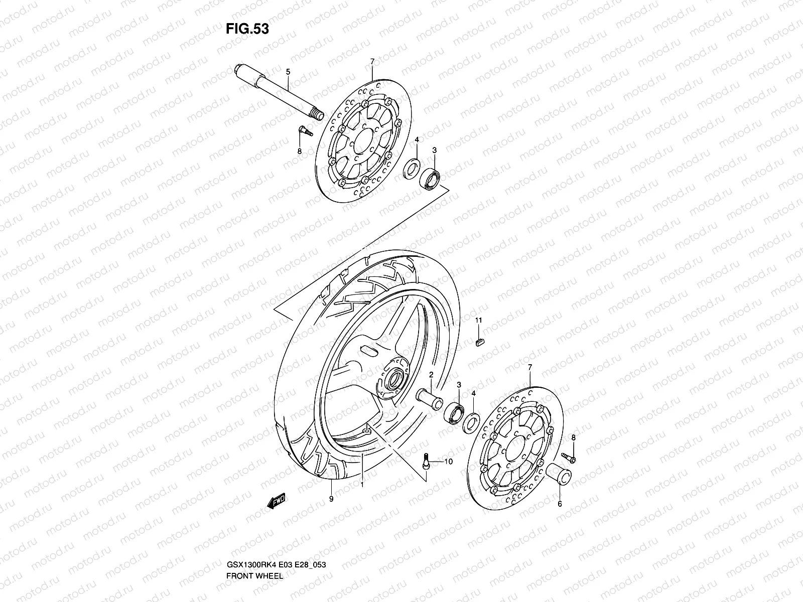 53 - FRONT WHEEL