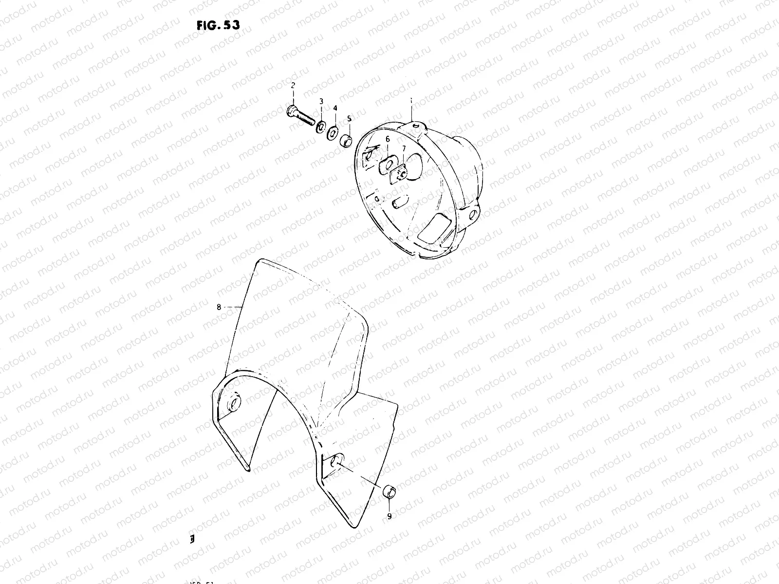 53 - HEADLAMP HOUSING