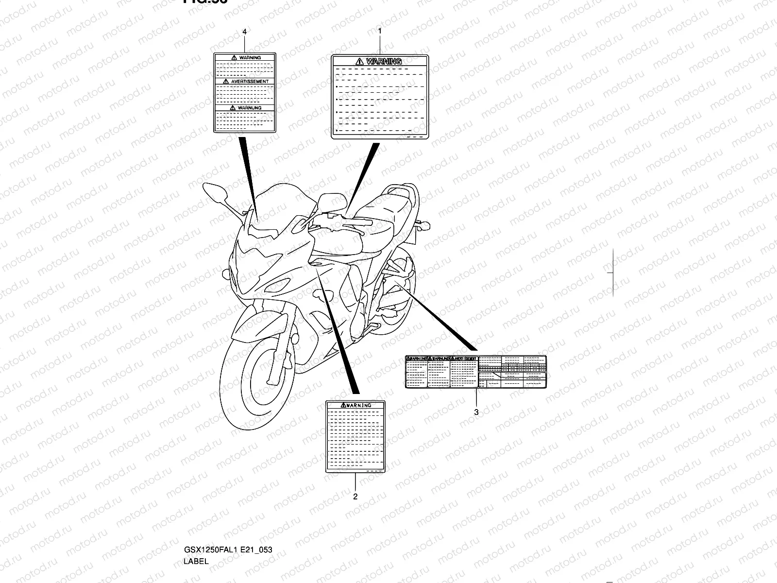 53 - LABEL (GSX1250FAL1 E24)