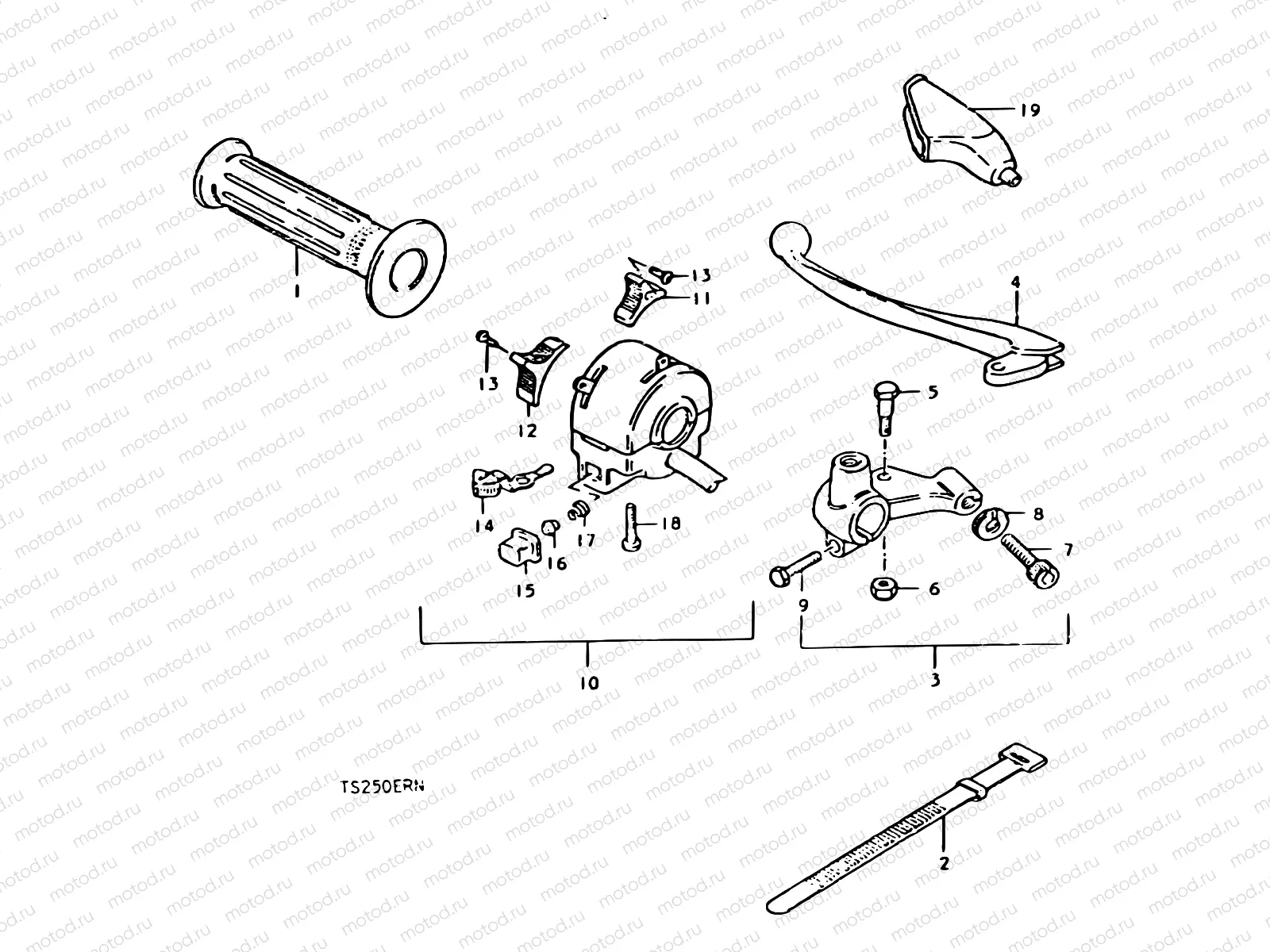 53 - LEFT HANDLE SWITCH