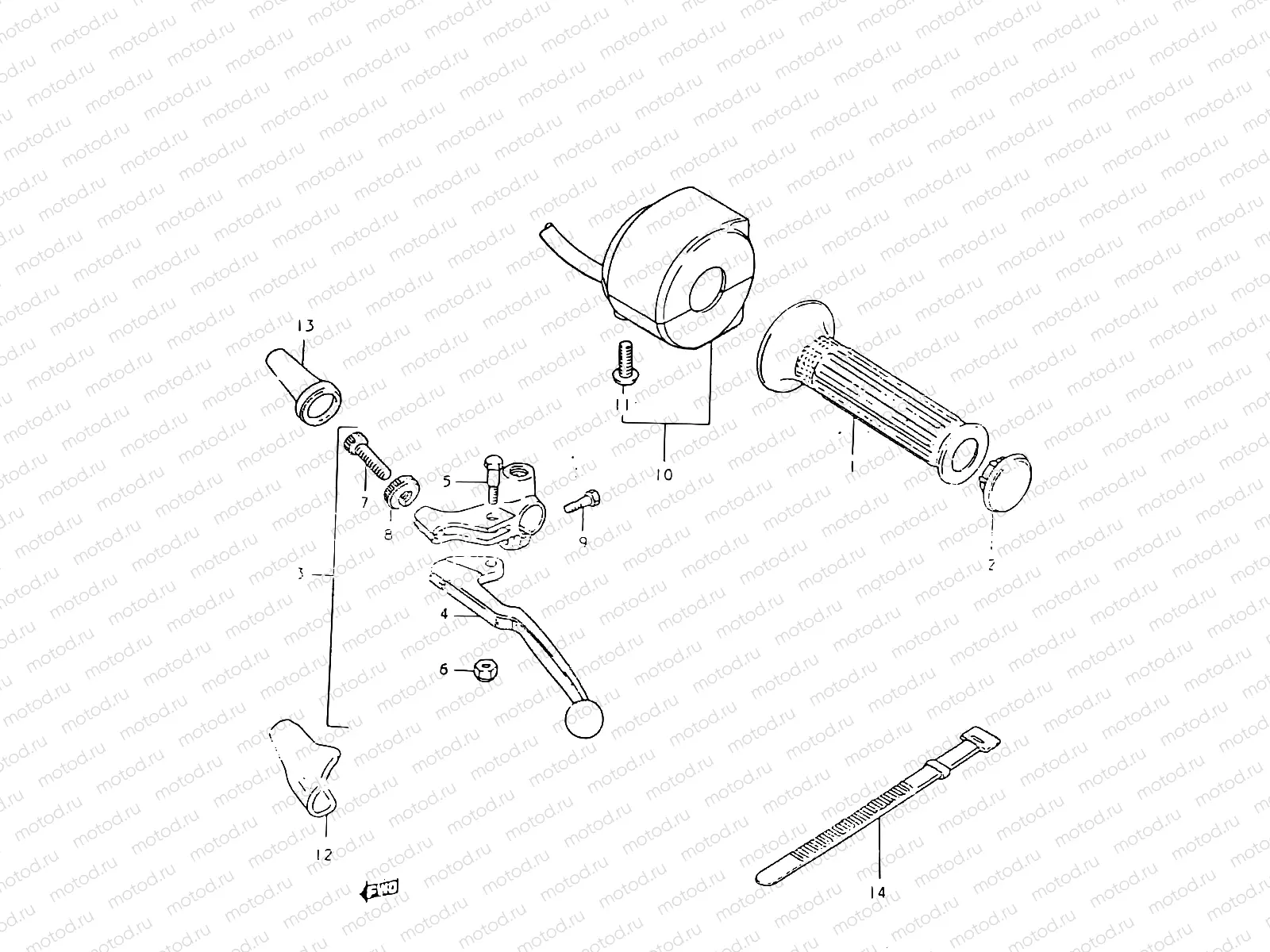 53 - LEFT HANDLE SWITCH