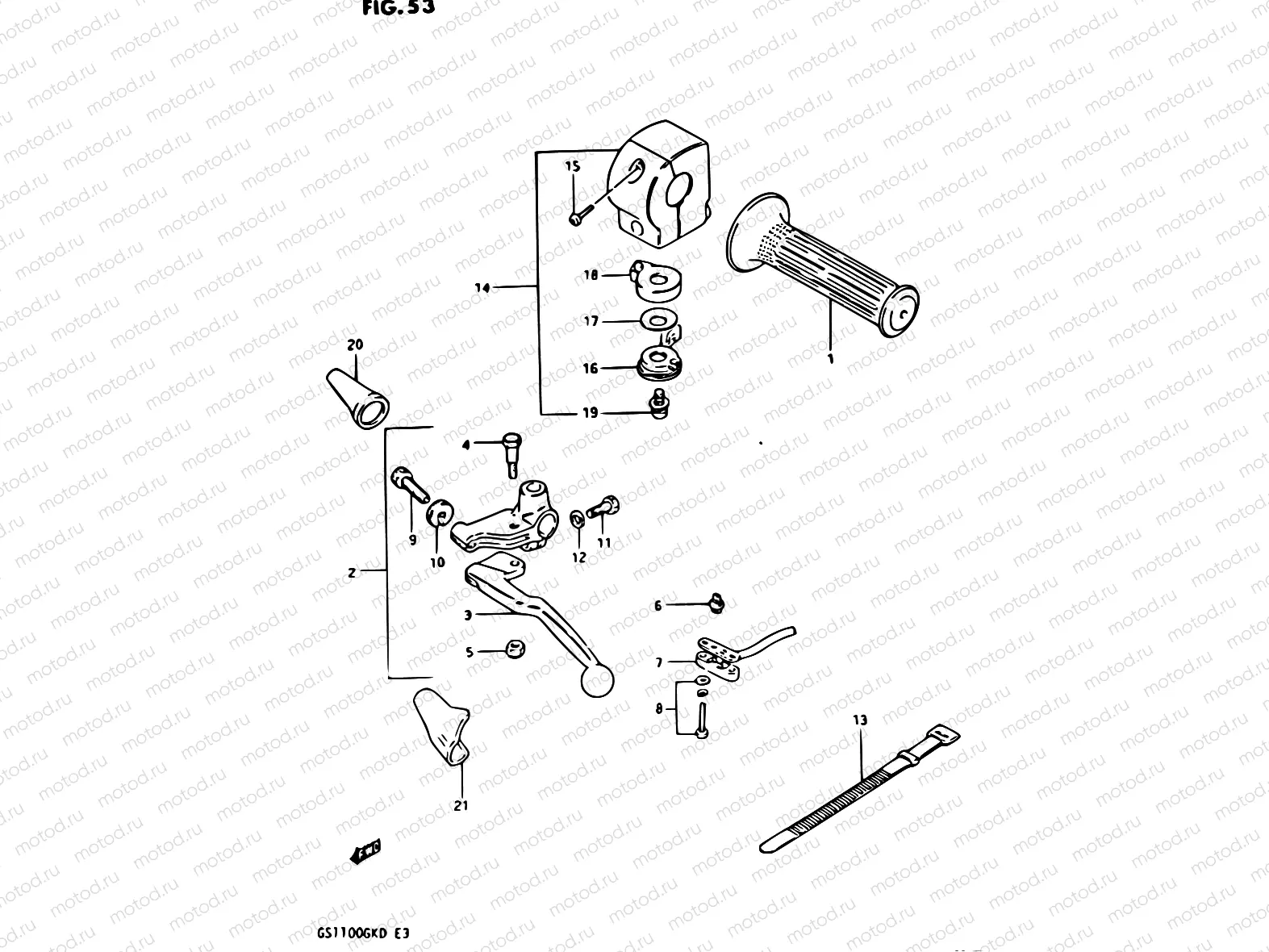 53 - LEFT HANDLE SWITCH