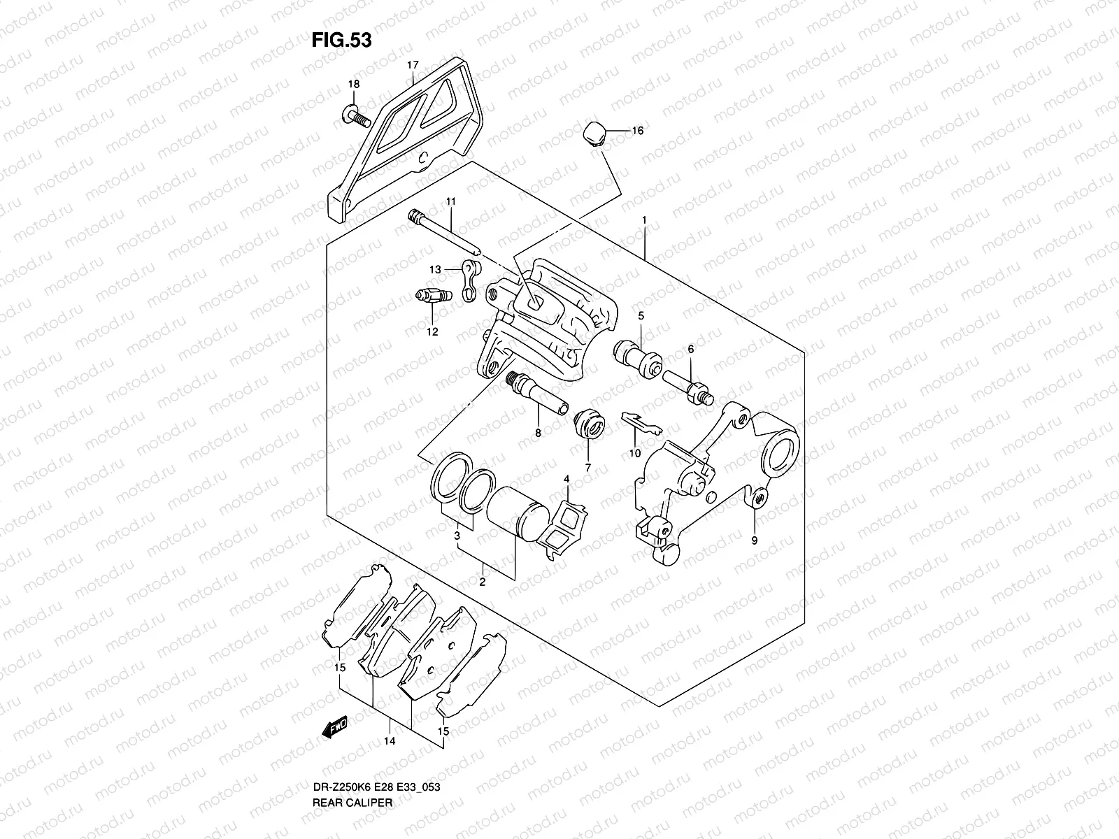 53 - REAR CALIPER