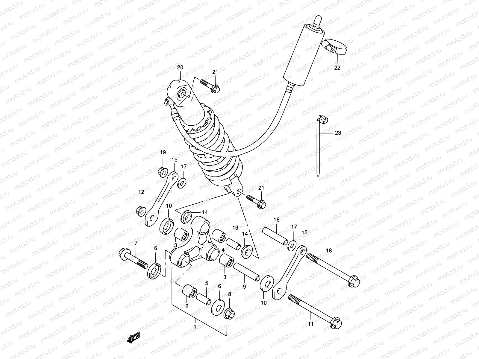 53 - REAR CUSHION LEVER